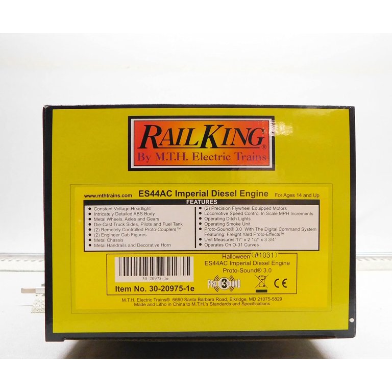 MTH RAILKING Halloween ES44AC Imperial Diesel Locomotive