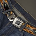 thumbnail image 2 of Buckle-Down Belt, Seatbelt Buckle Belt, Tiger Eyes, 34 to 52 Inches, 2 of 8
