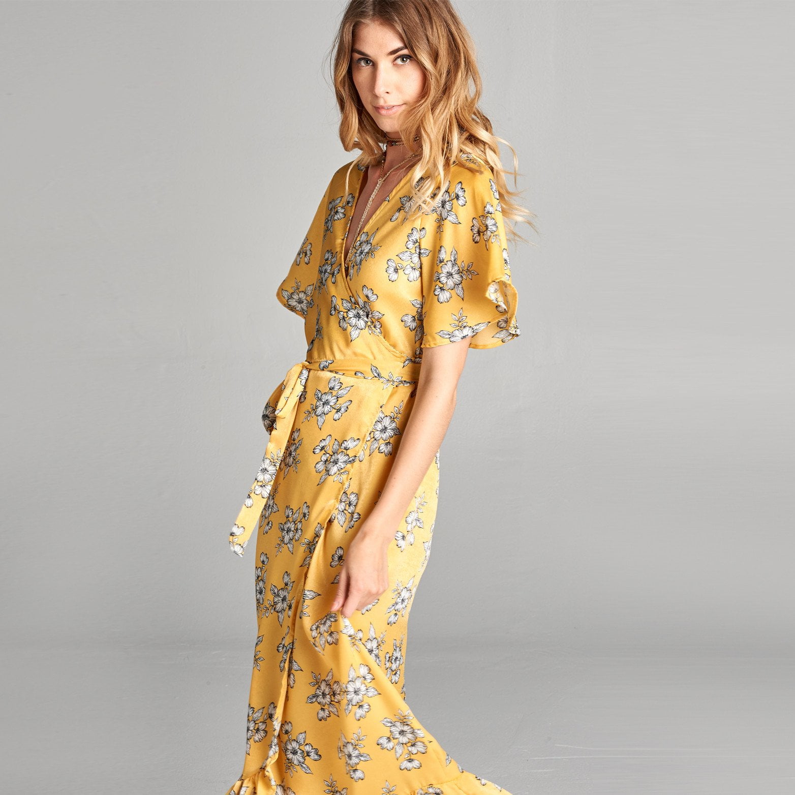 maxi dress wrap around
