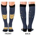 thumbnail image 4 of FORMRS Womens Knee High Socks Casual Long Thick Travel Daily Wear, 1 Pair, Orange Cat Planet, 4 of 6