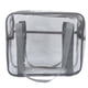 thumbnail image 5 of Bolsa de maquillaje transparente de gran capacidad impermeable con cierre de cremallera bolso cosmético bolsa de aseo de viaje transparente gris, 5 of 5