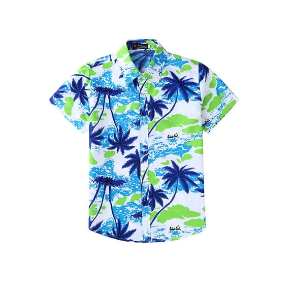Women Fashion Beach Shirt Hawaiian Pattern Casual Shirt