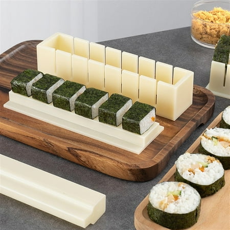 

Dolsrinksys Sushi Press Mold Maker Rice Ball Roll Musubi Mold DIY Oshizushi Mold Sushi Making Mold Rolling Tool Kitchen Utensil Mini Muffin Silicone Molds