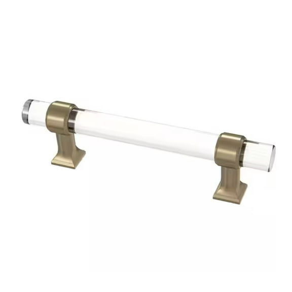 Liberty P37296C-720 3 3/4" Acrylic Cabinet Drawer Pull Champagne Bronze w Clear Acrylic