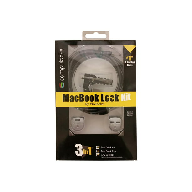 Compulocks The Ledge MacBook Air and MacBook Pro Retina Cable Lock Adapter Combination Cable Lock Silver - kit de Verrouillage pour Ordinateur Portable