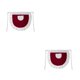 thumbnail image 1 of Naiovety Delantal de poliéster Color sólido Cocina moderna Reemplazo Lindo Encaje Coffee House Maid Medio delantales con bolsillo Vino rojo Vino rojo 2piezas, 1 of 6