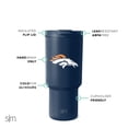 thumbnail image 2 of Vaso simple y moderno de acero inoxidable NFL Denver Broncos de 900 ml, 2 of 4