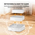 thumbnail image 4 of 3-Tier Cat Litter Box Stairs, Convertible 2/3 Step Cat Ramp with Litter Trapping Grates, Non-Slip Pet Steps for Senior Cats, Kittens & Automatic Litter Boxes, White/Black, 4 of 10