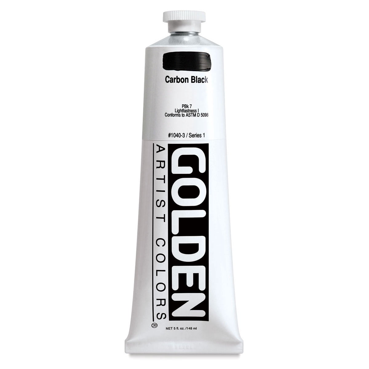 Golden - Heavy Body Acrylic - 5 oz. Tube - Carbon Black