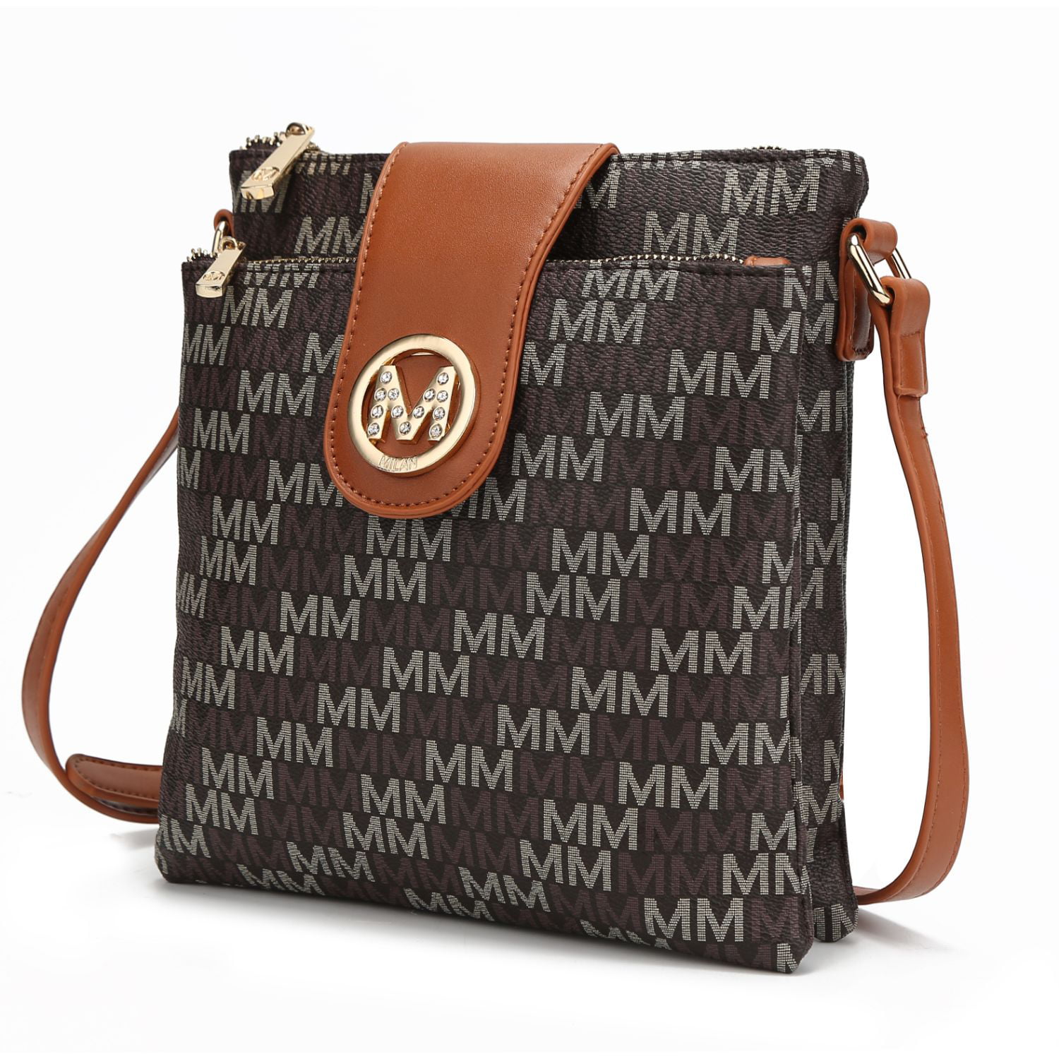 MKF Collection Sira M Signature Crossbody Bag by Mia K. - Brown ...