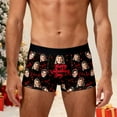 thumbnail image 2 of KHONTS Custom Face Men's Boxer Briefs Personalized Underwear with Photo Picture Customized Boxers Gifts for Boyfriend Husband Him 04-Black M, 2 of 9