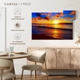 thumbnail image 5 of Elephant Stock Meditative Beach Sunset Wall Art - Horizontal Canvas Wall Art - Living Room Wall Decor - Beach Canvas - Blue And Brown Decor - 12" x 8", 5 of 8