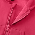 thumbnail image 5 of CAICJ98 Boys Girls Zip Up Hoodie Youth Solid Classic Hoodies Soft Hooded Full Zip Sweatshirts for Children Hot Pink,4-5 Years, 5 of 7