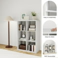 thumbnail image 5 of 14.6 * 43.8 * 30 inches White 2x3 Cube Storage Organizer, 6 Cube White Cubby Storage Organizer, Wooden Storage Cubes Closet Organizer for Bedroom, Bathroom, Office, 5 of 8