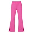 thumbnail image 5 of Leey-World Girls School Uniform Pants Kids Pull On Straight Leg Stretchy Elastic Waist Trousers with Pockets 5-14 Years(Hot Pink,9-10 Years), 5 of 6
