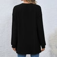 thumbnail image 6 of Ediodpoh Womens Draped Front Open Cardigan for Women Casual Long Sleeve Lightweight Cardigan Sweaters Duster Top Black S, 6 of 6