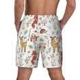 thumbnail image 4 of Uemuo Cute Little Animals Pattern Mens Swim Trunks Quick Dry Board Shorts with Mesh Lining, Stretch Beach Shorts Quick Dry No-Chafing Board Shorts-Small, 4 of 9