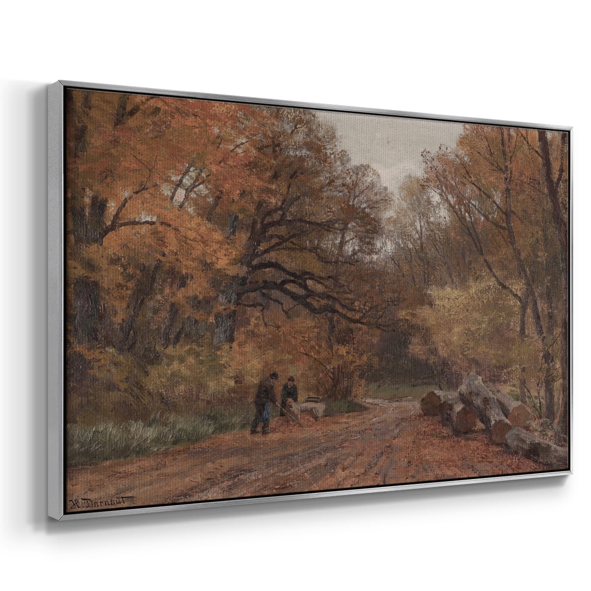 Vintage Landscape-CCCX By Wexford Home Framed in Silver Wood Gallery Wrapped Canvas 27 in. x 41 in.