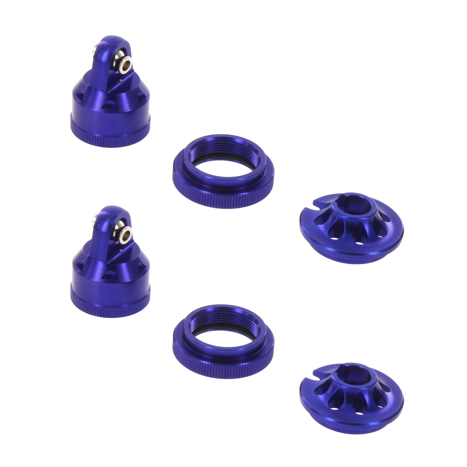 Traxxas XMaxx Alloy Shock Cap Assembly 2 Sets, Blue by Atomik RC