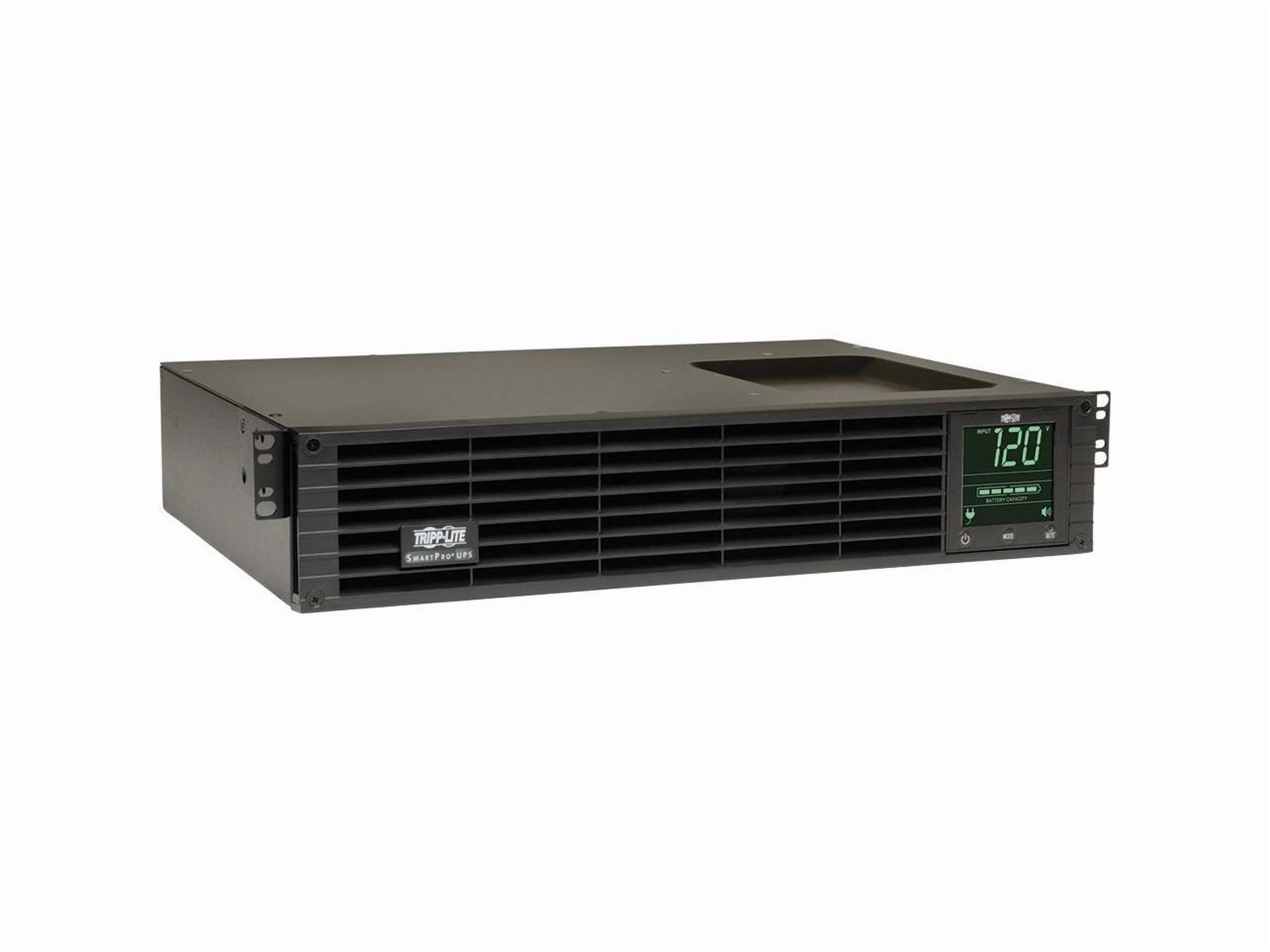 Tripp Lite UPS Smart 750VA 600W 120V LCD USB DB9 Ext Run WEBCARDLX 2URM