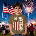 thumbnail image 2 of CONROSES Independence Day Toddler Boys Short Sleeve Tshirts Patriotic Usa Flag Graphic July 4Th T-Shirts Tee Tops Independence Day T Shirts for Kids, 2 of 4