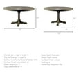 thumbnail image 4 of Barrett IV Round Dining Table made with Brown Mango Wood (Set of 2), 4 of 5