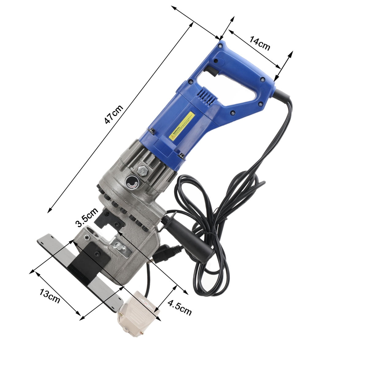 YILIKISS Hydraulic Hole Puncher Cutting Thick 1-1.4",Electric Hydraulic Hole Punching Tool w/ 5-Dies Set,Hydraulic Metal Hole Puncher w/Manual Oil Return Switch, Hydraulic Hole Punch Machine 1200W
