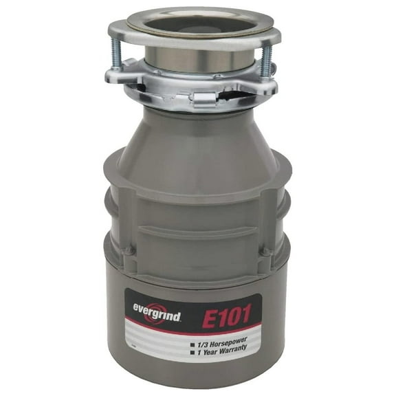Evergrind E101 1/3 Garbage Disposer Gray