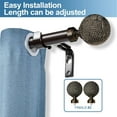 thumbnail image 2 of Urbanest Giato Adjustable Single Drapery Curtain Rod & Hardware Set, 2 of 6