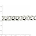 thumbnail image 4 of White Sterling Silver chain Curb Men's 24 in 13 mm, 4 of 5