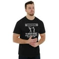thumbnail image 5 of Warning To Avoid Injury Funny Cartoon Men's Graphic T Shirt Tees Brisco Brands M, 5 of 5