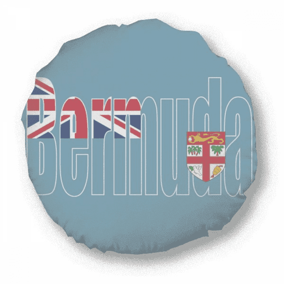 Bermuda Country Flag Name Round Throw Pillow Home Decoration Cushion