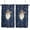 Navy, variant on Navy Blue Santa Christmas Kitchen Curtain 2 Panels Curtains 72 Inch Length, Western Cowboy Xmas Botanical Curtains Rod Pocket Curtains Window Drapes Treatment Window Cafe Curtains