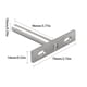 thumbnail image 5 of Worallymy 4 Uds. estante ciego soporte para gabinete de pared de oficina en casa soporte de Metal con tornillos de instalación Worallymy JD735809538, 5 of 7