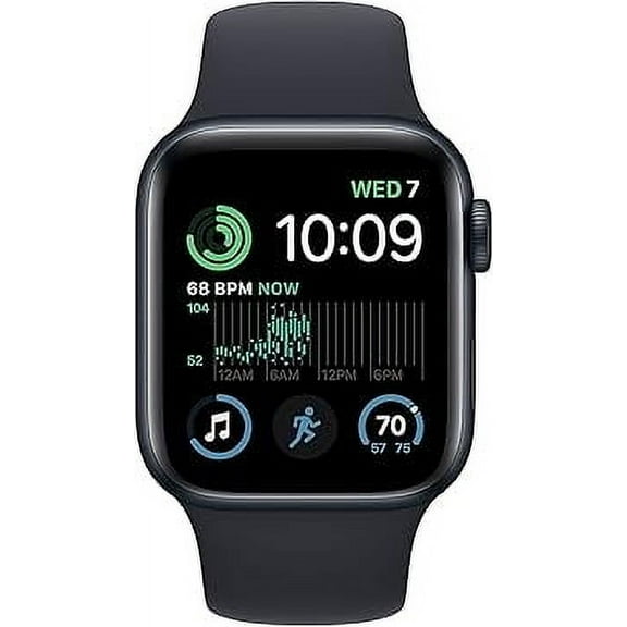 Apple Watch SE (2e Génération) 40mm GPS Boîtier en Aluminium Minuit avec Bracelet Sport Minuit (P/M) - Boîte Ouverte
