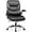 Black, variant on FelixKing Leather Office Chair - Small PU Ergonomic Desk Chair, Comfy Computer Chair with Wheels and Flip-up Armrests, Adjustable Height Mid Back Executive Office Chair for Short People-Black