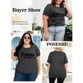 thumbnail image 5 of XCHQRTI Kindness Womens Shirt Plus Size Graphic Tees Short Sleeve Summer Casual T Shirt, 5 of 7