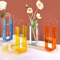 thumbnail image 3 of sunsanly Clear Acrylic Flower Vase Modern Home Office Dining Table Centerpiece Desktop Decoration Hydroponic Floral Holder Transparent Container, 3 of 8