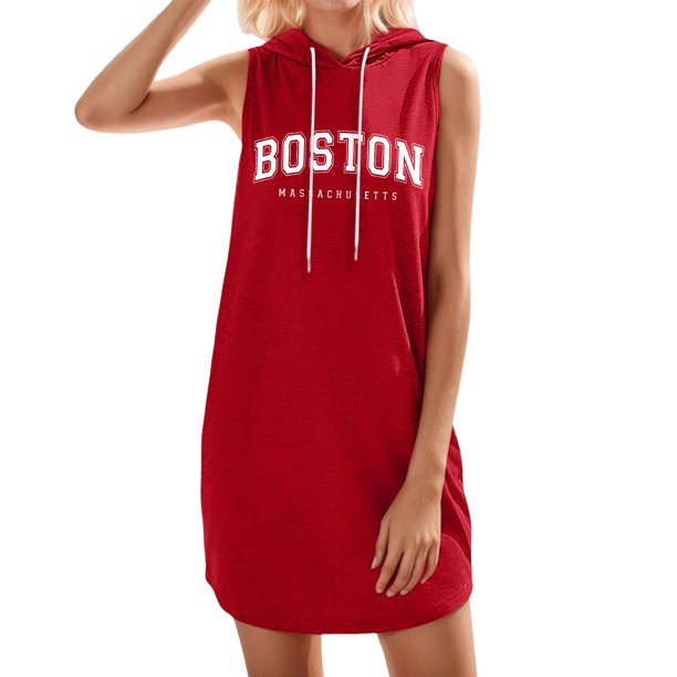 Vestido informal con estampado de letras para mujer: poliéster suave, versátil para ocasiones en casa y al aire libre