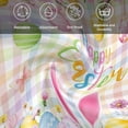thumbnail image 6 of Happy Easter Cloth Napkins, Spring Bunny Colorful Eggs Flower Plaid Washable and Reusable Dinner Napkins Set of 6, Table Napkin for Kitchen Party Birthday Wedding Hotel Housewarming 20"x20", 6 of 9
