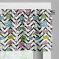 thumbnail image 3 of Ambesonne Chill Valance Pack of 2, Zigzag Colorful, 54"X18", Multicolor, 3 of 5