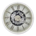 thumbnail image 2 of Monarch Specialties I 9033 - Clocks, 30" Round, Gear Mechanism, Large Oversized, Wall Clock, White, Transitional, 2 of 4
