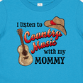 thumbnail image 4 of Inktastic I Listen to Country Music with My Mommy with Guitar and Hat Boys or Girls Baby T-Shirt, 4 of 5