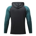 thumbnail image 4 of Under $10 Men's Dry-Fit Hoodie Sweatshirts Long Sleeve Moisture Wicking Lightweight Workout Athletic Active Gym Hiking Shirts, 4 of 4