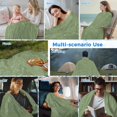 thumbnail image 5 of Vintage Forest Green Cooling Blanket,Lightweight Summer Throw Blanket with Double Sided Cold Effect,Farmhouse Retro Solid Color Linen Texture Picnic Blankets Bed Sheet for Hot Sleepers 30"x40", 5 of 8