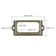 thumbnail image 2 of Metal Label Holders, 70x33mm 40Pack File Name Card Tag Label Frame, Bronze Tone, 2 of 6
