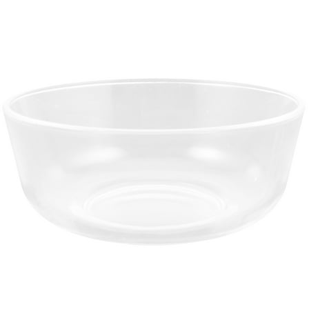 FUEENIRVA 1Pc Clear Glass Salad Bowl with Wide Rim for Serving Desserts Snacks and Salads