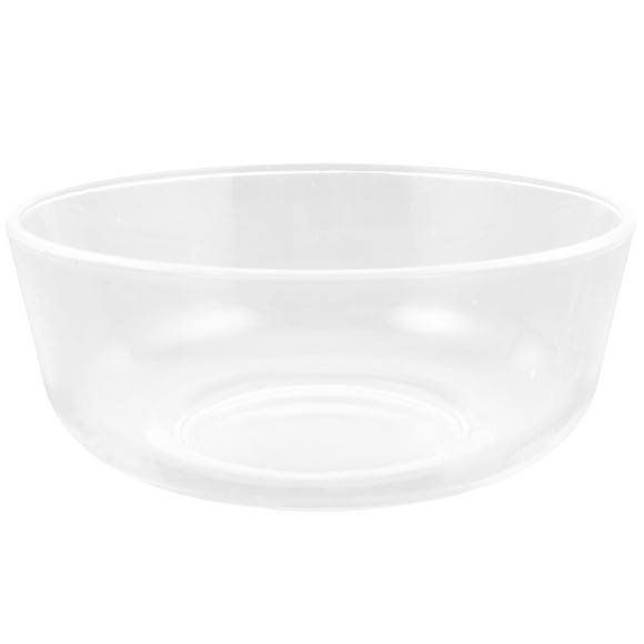 WEUVEB Heat Resistant Clear Glass Bowl 1Pcs For Food Serving At Catered Events And Patio Gatherings