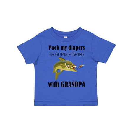 

Inktastic Going Fishing with Grandpa Gift Toddler Boy or Toddler Girl T-Shirt