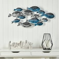 thumbnail image 3 of Nearly Natural Coastal Coastal Fish Everyday Decorative Metal Art, 3 of 4